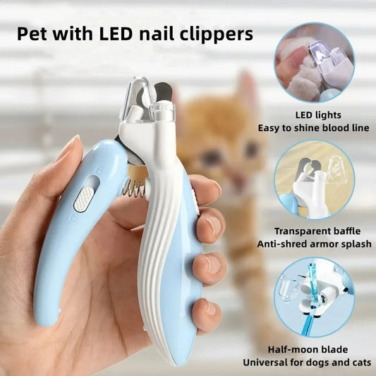 Pet Nail Clippers Dog Cat Nail Trimmer Labor-Saving Nail Clipper