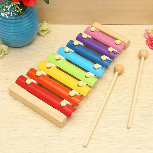 Montessori Wooden 8 Scal  Xylophone Musical Instrument Toys