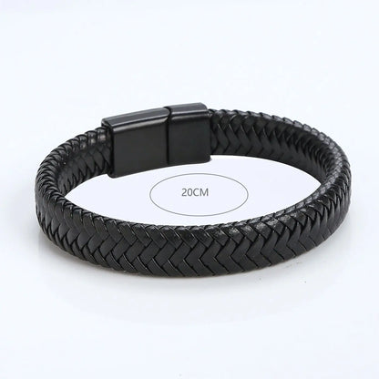 1PC Men's and Women's Fashion Trend Leather Weaving Rope Bracelet