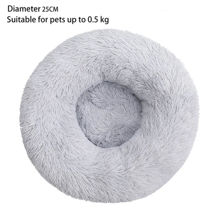 Cat Nest Round Soft Shaggy Mat for Kittens Chihuahua Indoor Dog Cat