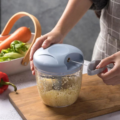 500/900ML Manual Meat Mincer Garlic Chopper Rotate Garlic Press