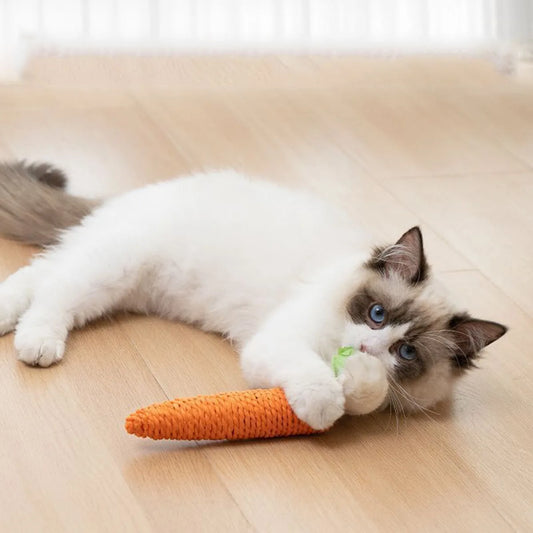 Cat Toys Simulation Carrot Sounding Pet Toys For Kitten Dogs Sisal