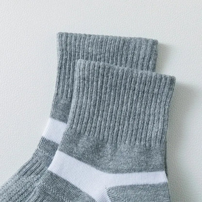 3/5/6 Pairs  Cotton Outdoor Sports Socks, Sweat Absorbing and Odor
