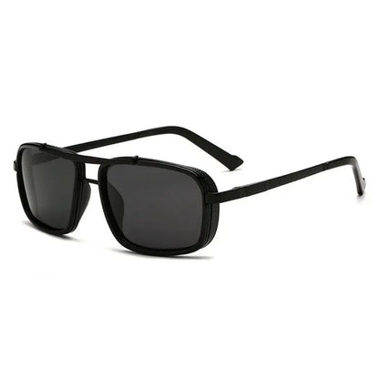 New Sunglasses Punk Sunglasses New Men's Square Uv400 Twin-beam