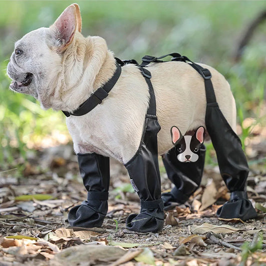 Dog Shoes Waterproof Adjustable Dog Boots Rain Day Pet Supplies Shoes