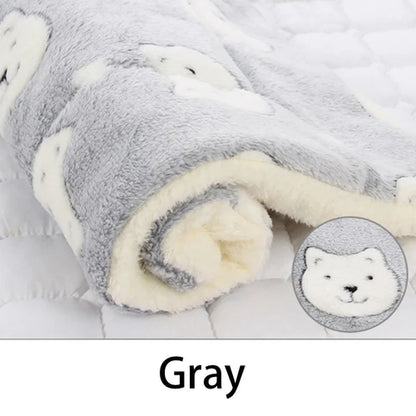 Flannel Pet Sleeping Mat Dog Bed Cat Litter Puppy Bed Dog Sofa Lovely