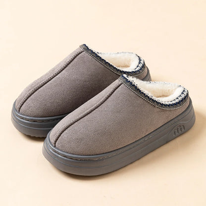 Winter Women's Slipper Fashion Fuzzy Fur Anti-slip Soft Sole Outdoor