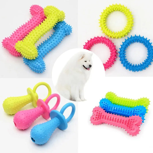 Pet Toys for Small Dogs Rubber Resistance To Bite Dog Toy Teeth
