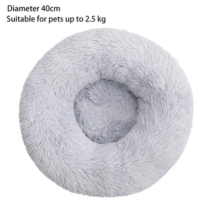 Cat Nest Round Soft Shaggy Mat for Kittens Chihuahua Indoor Dog Cat