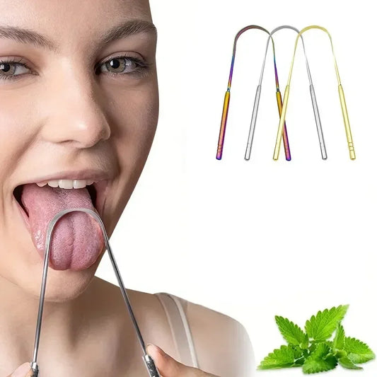 304 Stainless Steel U-Shaped Tongue Scraper Tongue Scraper Unisex Bad