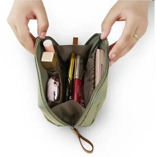 2024 New Women's Small Bag Toiletry Bag Portable Mini Solid Color