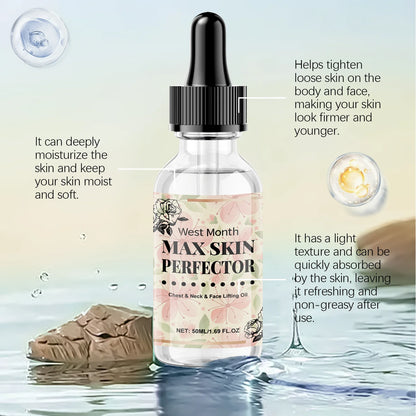 WEST MONTH Chest Neck Face Lifting Oil Efficient Nourishment Deeply