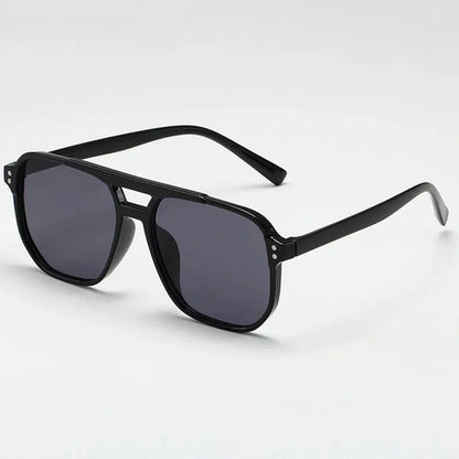 Women's Men's Square Sunglasses Retro Polygonal Sunglasses Black Retro