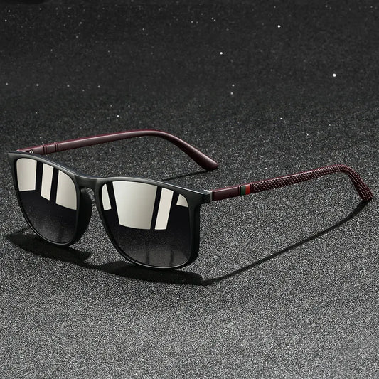 Fashion Colorful stripes Vintage Square Sunglasses For Men Women
