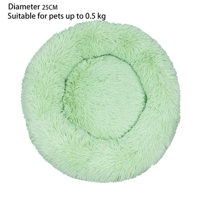 Cat Nest Round Soft Shaggy Mat for Kittens Chihuahua Indoor Dog Cat