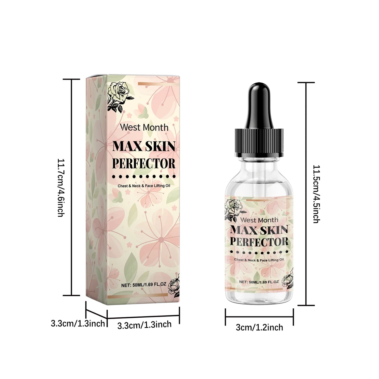 WEST MONTH Chest Neck Face Lifting Oil Efficient Nourishment Deeply