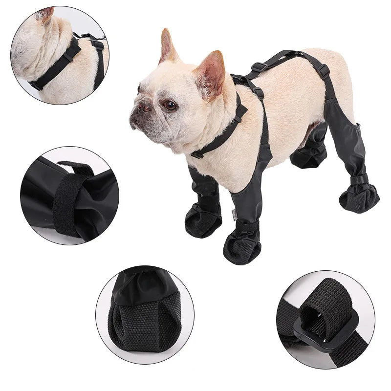 Dog Shoes Waterproof Adjustable Dog Boots Rain Day Pet Supplies Shoes