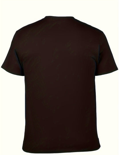 Men Casual Printed Short-Sleeved T-Shirt